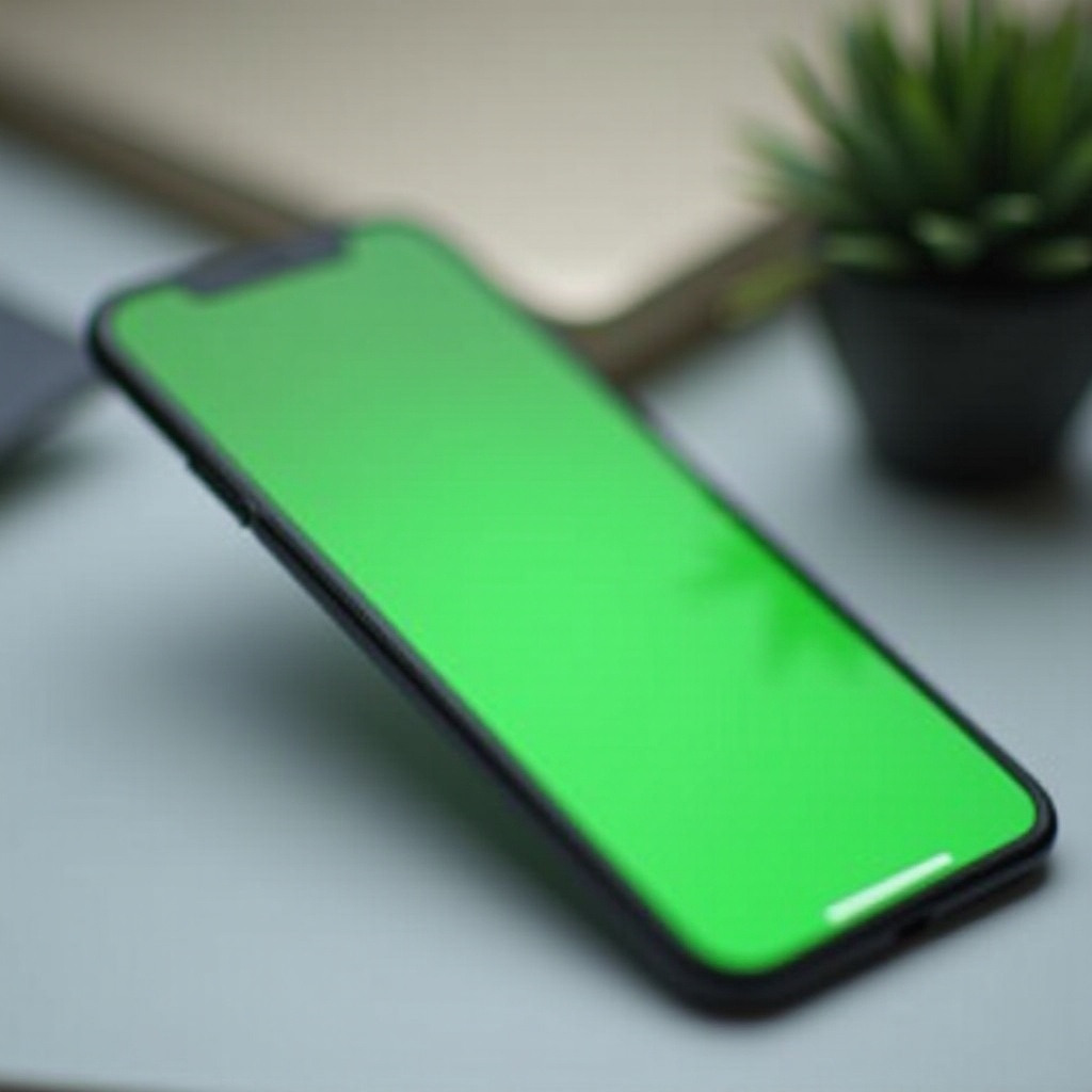 écran vert iphone x