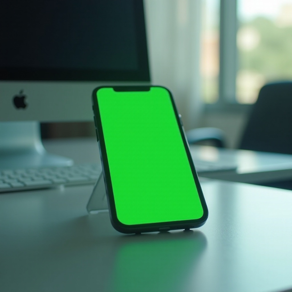 écran vert iphone x