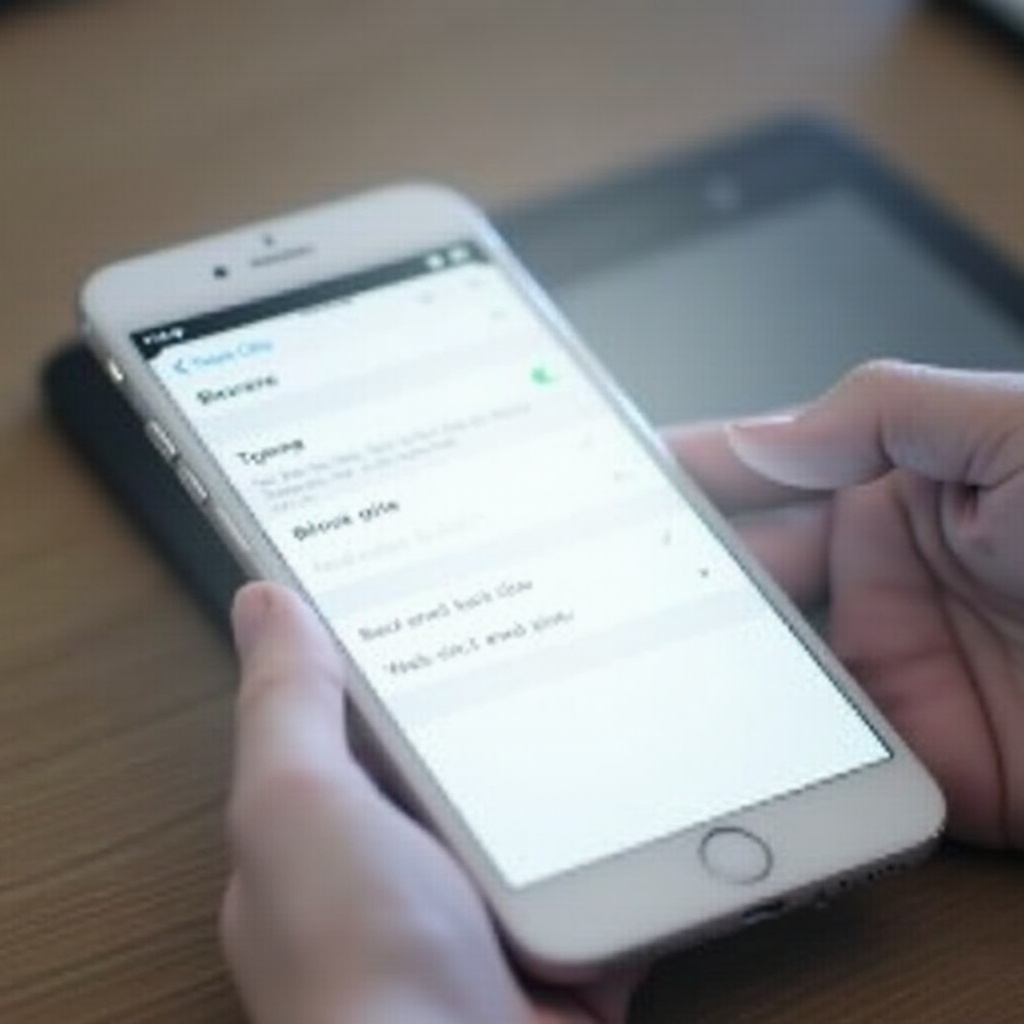 comment bloquer un site web sur iphone