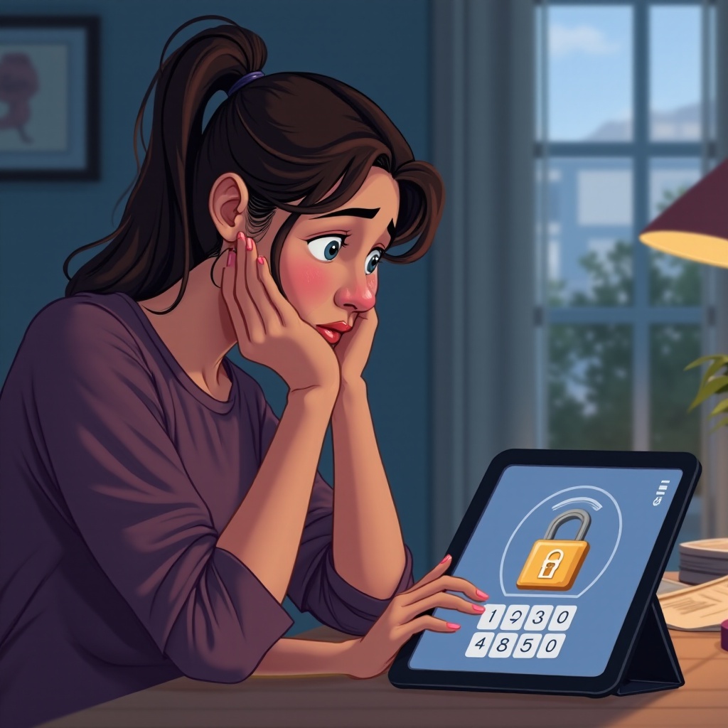 code pin oublié sur tablette