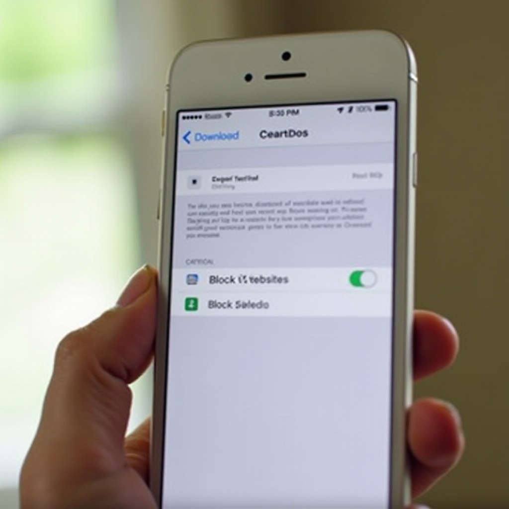 comment bloquer un site web sur iphone